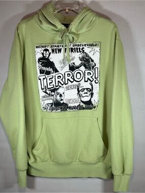 Universal Monsters Hoodie Med Green Dracula Frankenstein Creature Black Lagoon